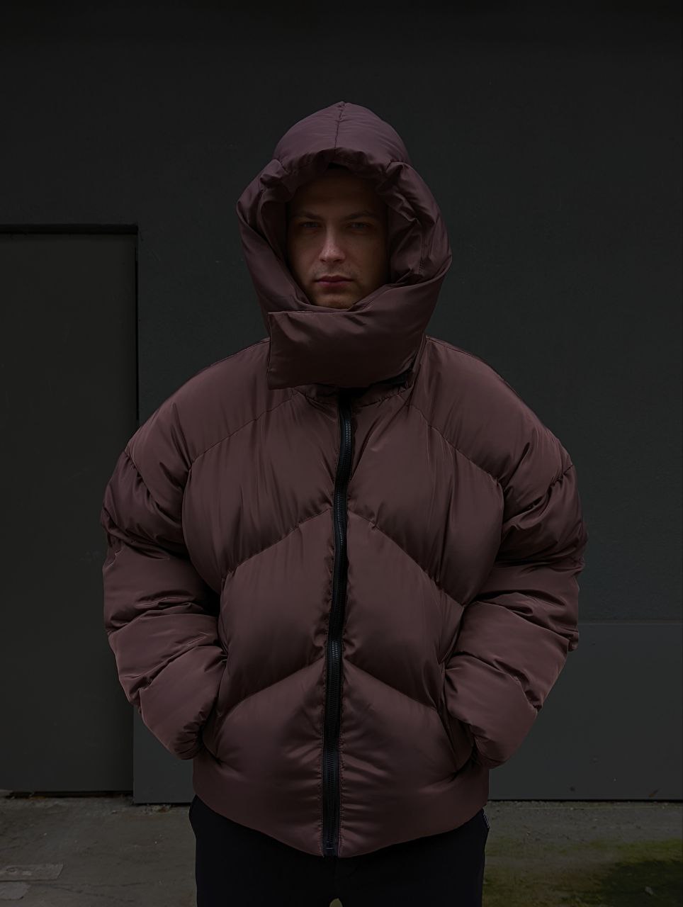 Мужская зимняя куртка-пуховик Reload Quadro коричневая - Фото 2