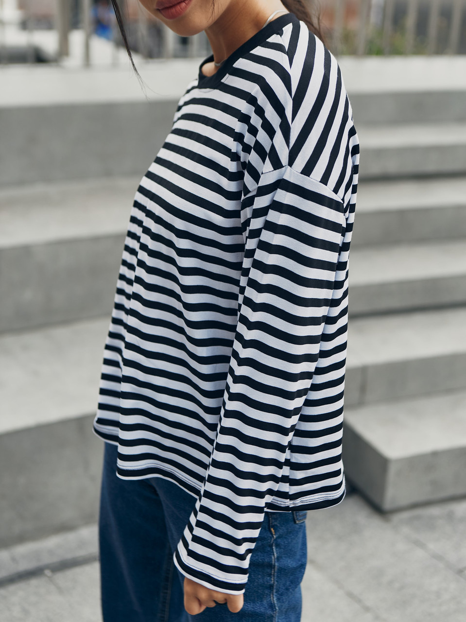 Тільняшка жіноча чорно-біла від бренду ТУР TURWEAR - Фото 4