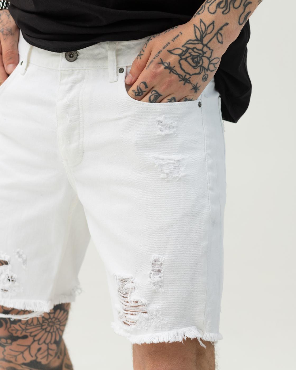 Стильні джинсові шорти BEZET білі - Фото 5