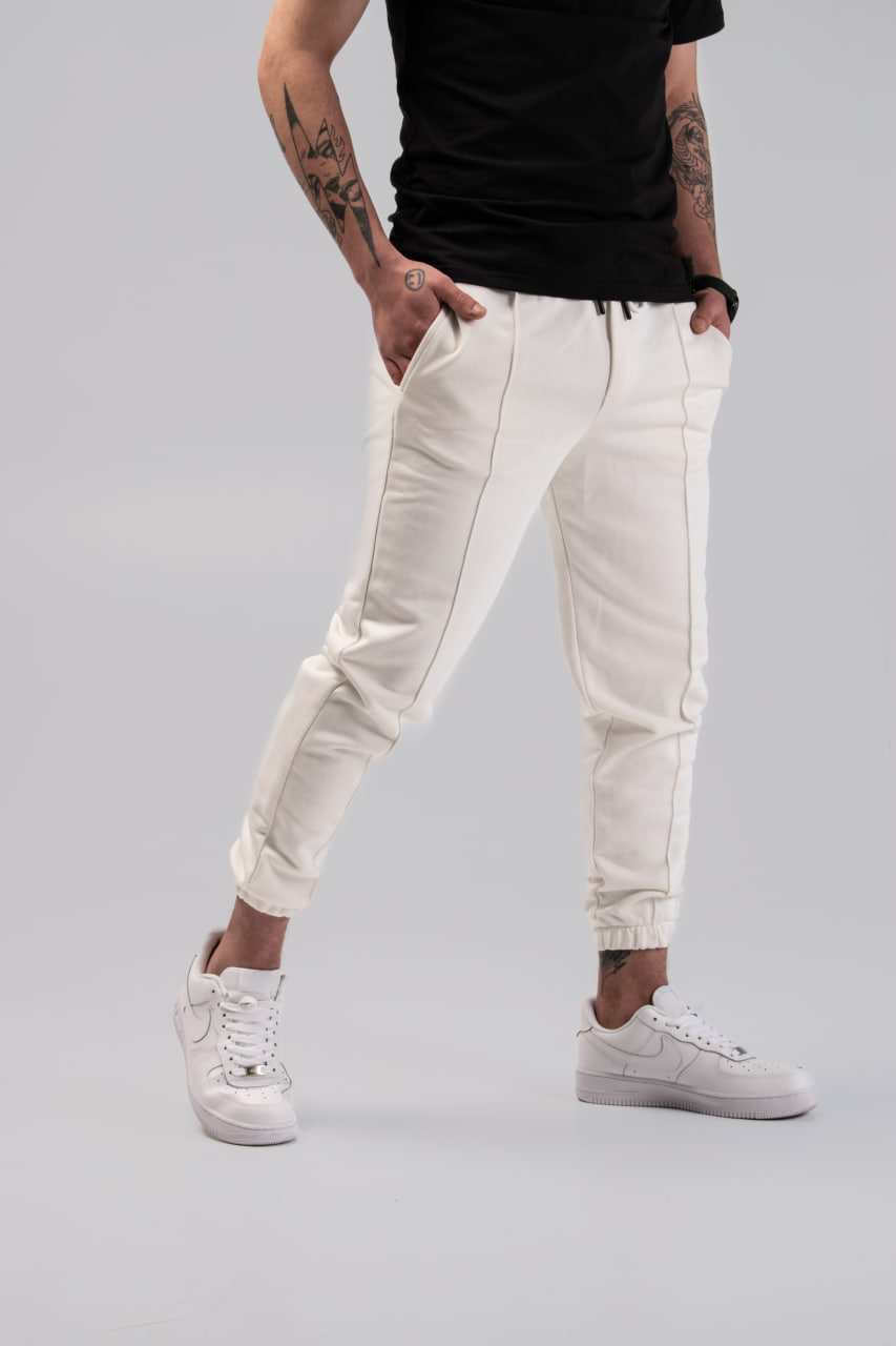Чоловічі трикотажні спортивні штани Reload Seam білі 