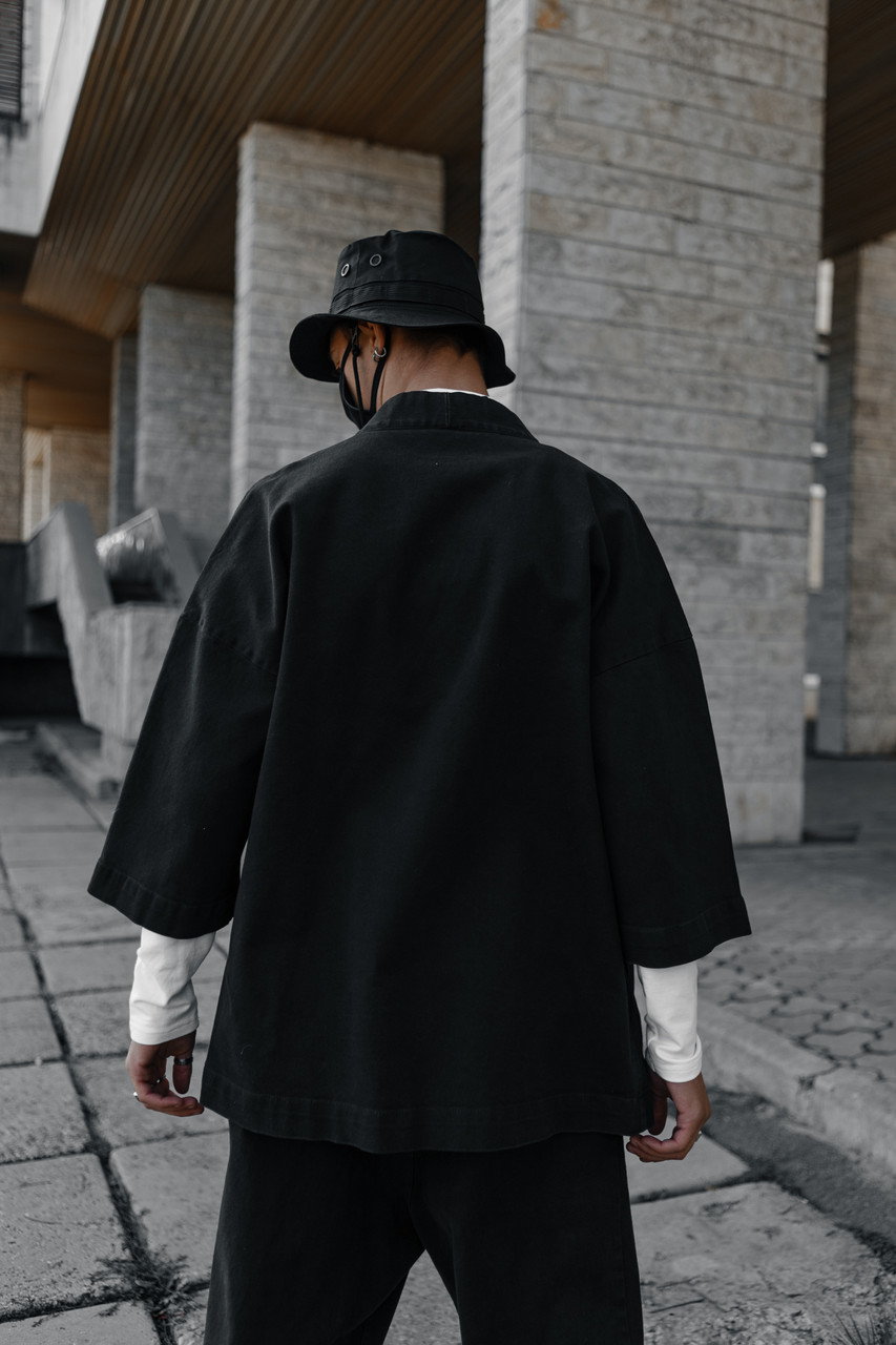 Кімоно Харуки чоловіче чорного кольору від бренду ТУР TURWEAR - Фото 3