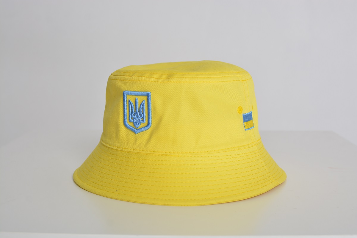 Панама жёлтая Герб Украины - Фото 2