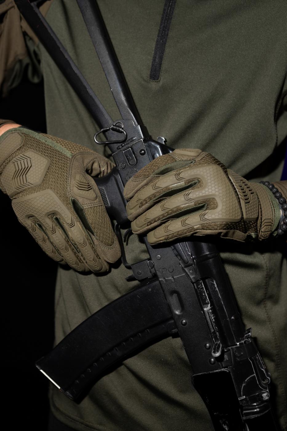 Рукавиці тактичні BEZET Protective хакі - Фото 10