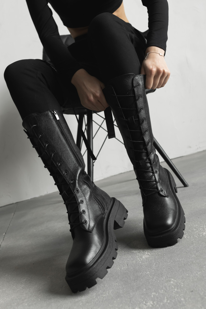Шкіряні демісезонні високі жіночі черевики від бренду TUR модель Рекса (Rexa) розмір 36, 37, 38, 39, 40 TURWEAR - Фото 3