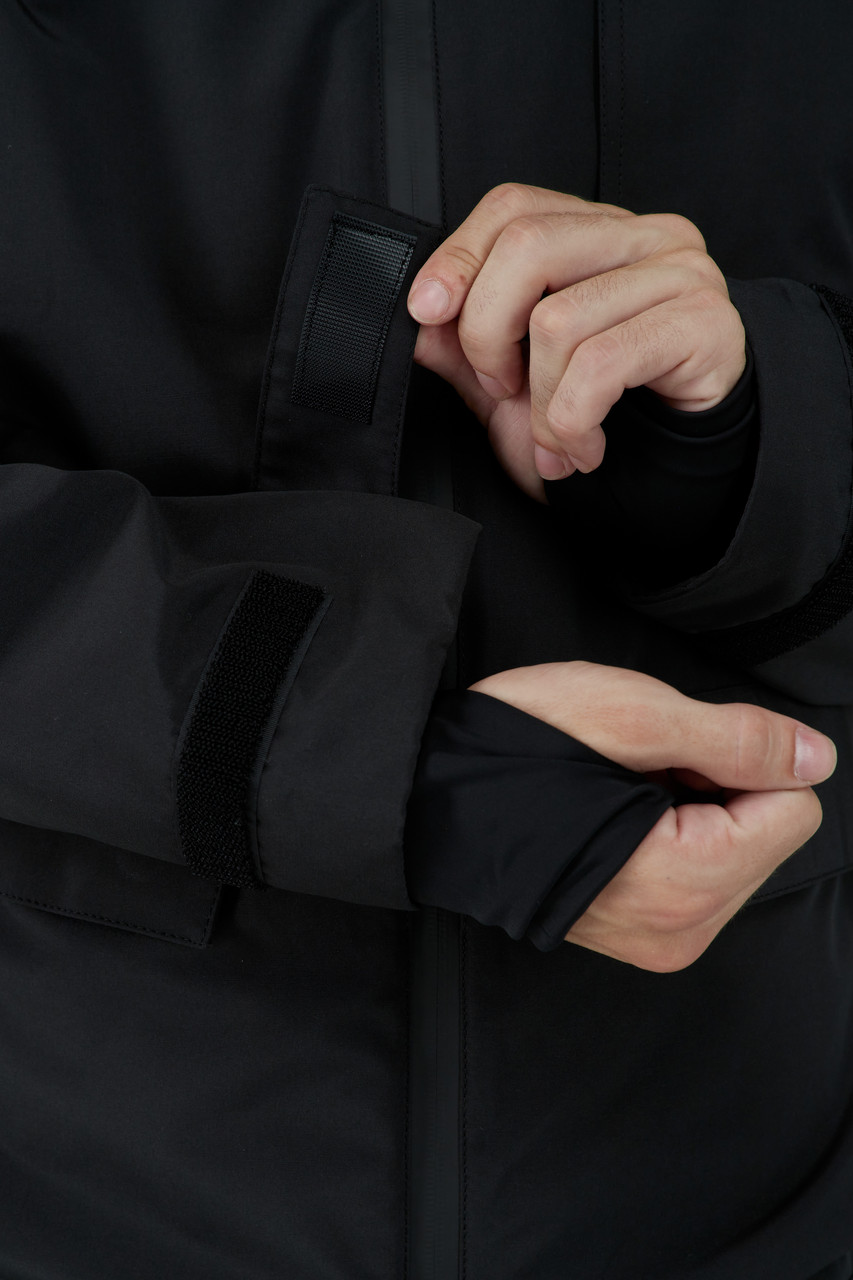 Демісезонна чоловіча парка куртка чорна Рейдер від бренду ТУР TURWEAR - Фото 3