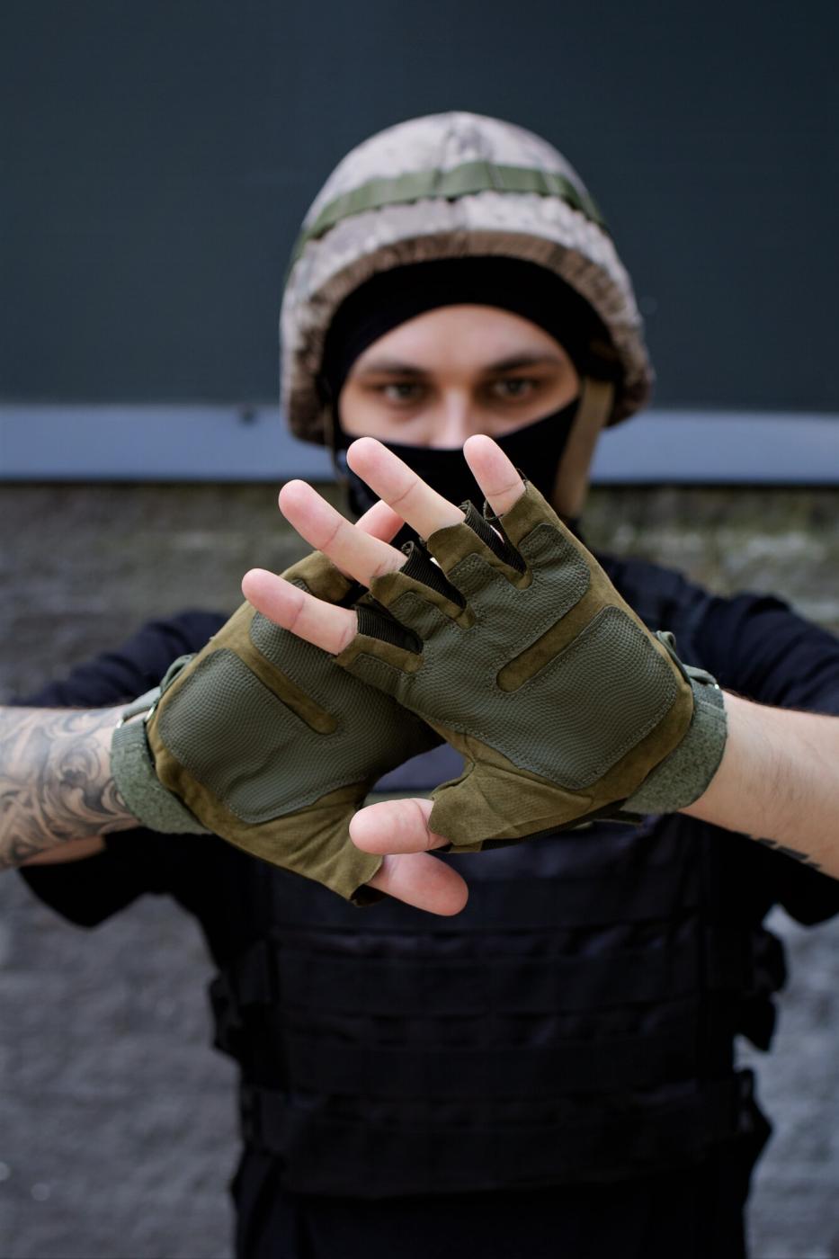 Військові Тактичні Перчатки Without Oakley Khaki - Фото 3