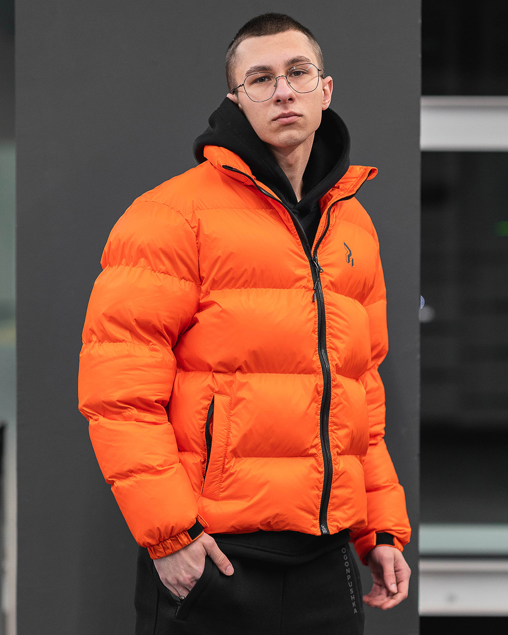 Зимняя мужская куртка Homie 2.0 оранжевый Пушка Огонь - Фото 6