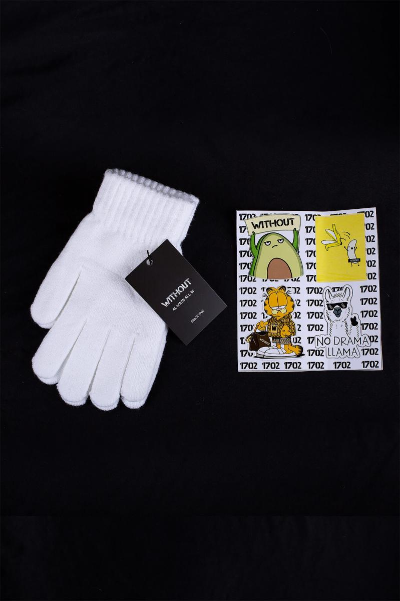 Перчатки Without Білі Woman - Фото 1