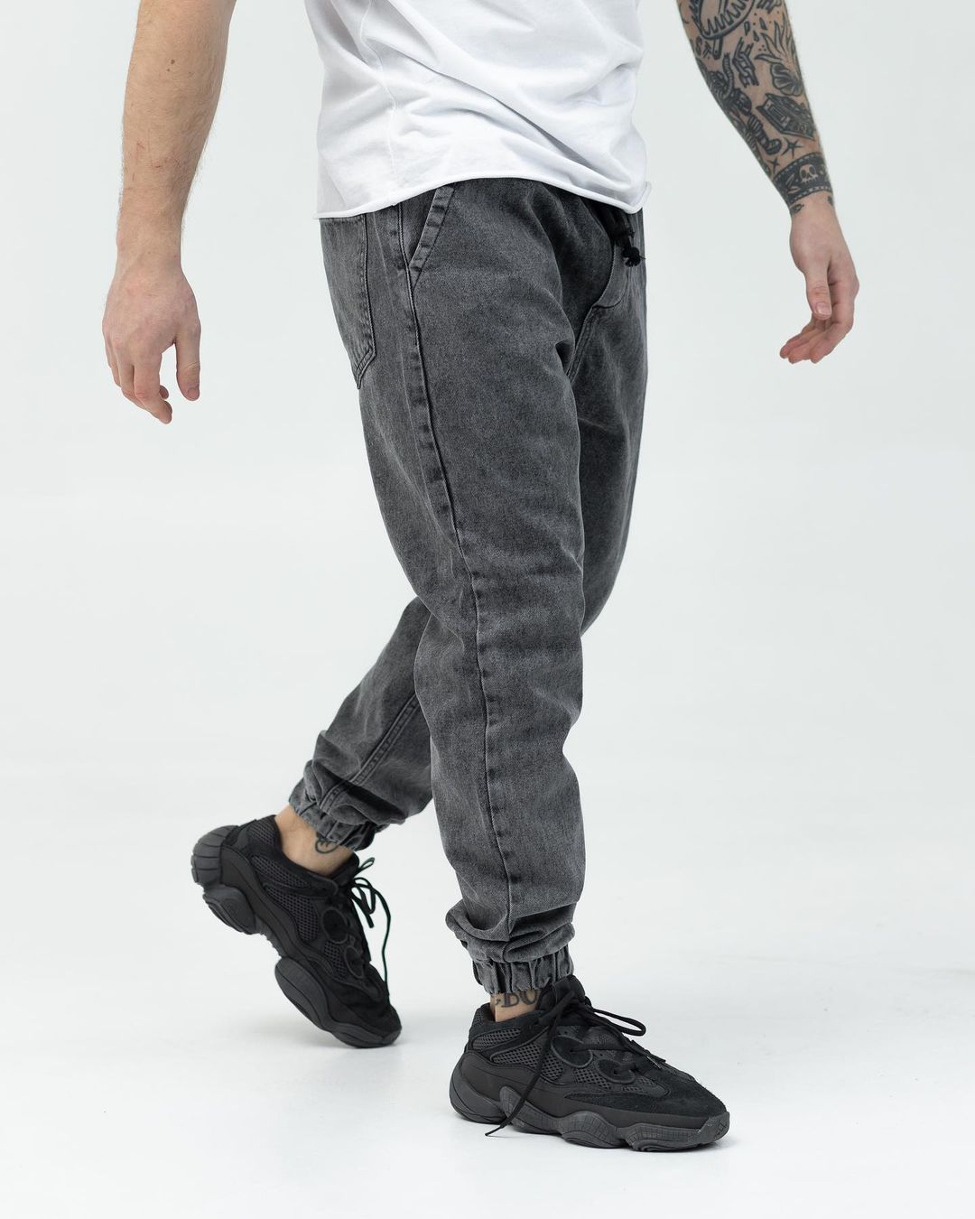 Темно-серые джинсовые джоггеры BEZET молодежные - Фото 3