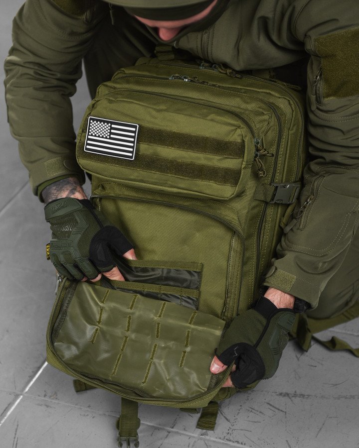 Тактический штурмовой рюкзак хаки Sold-Out - Фото 5