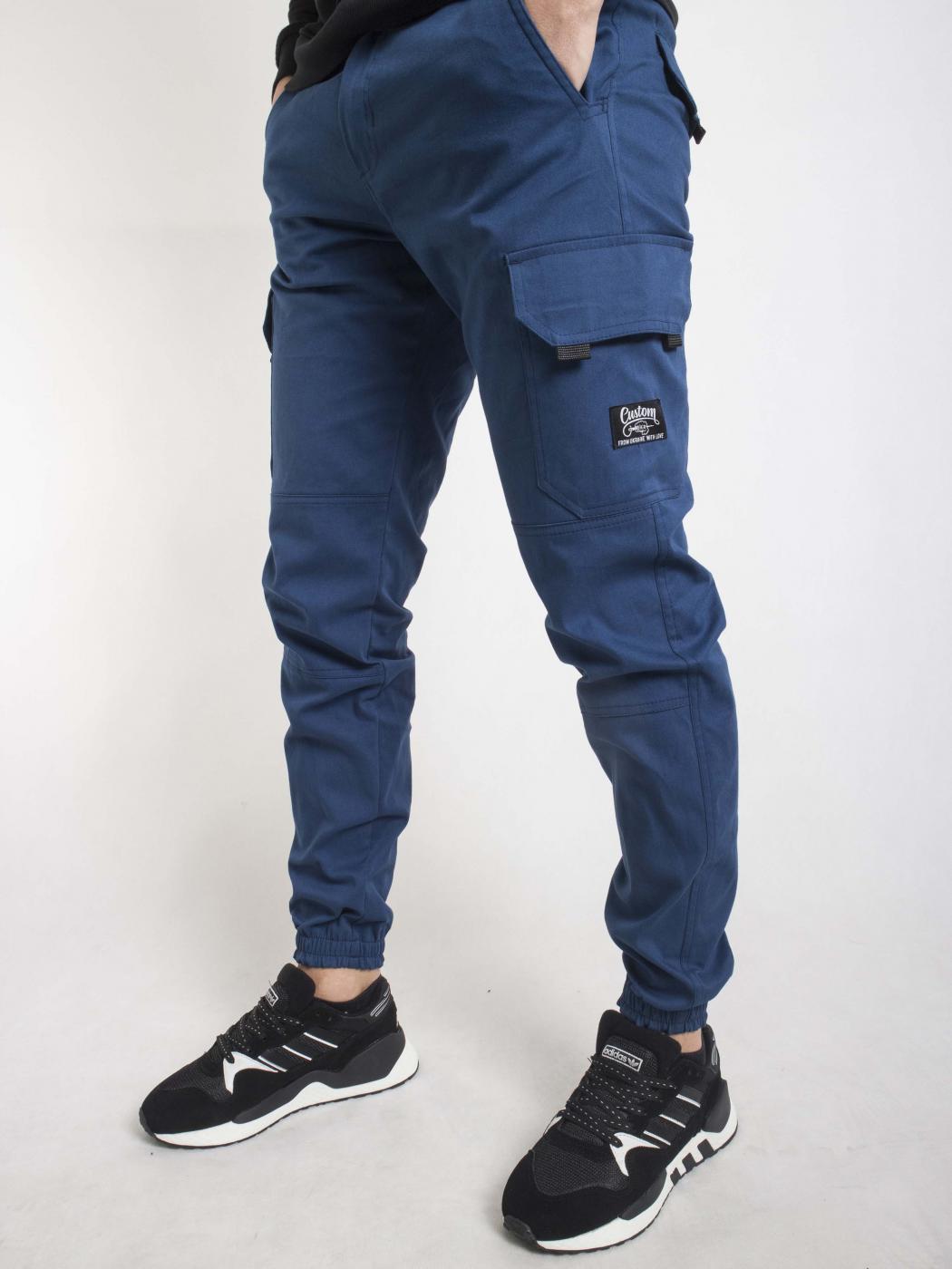 Штани без начосу Cargo Premium сині Custom Wear - Фото 5