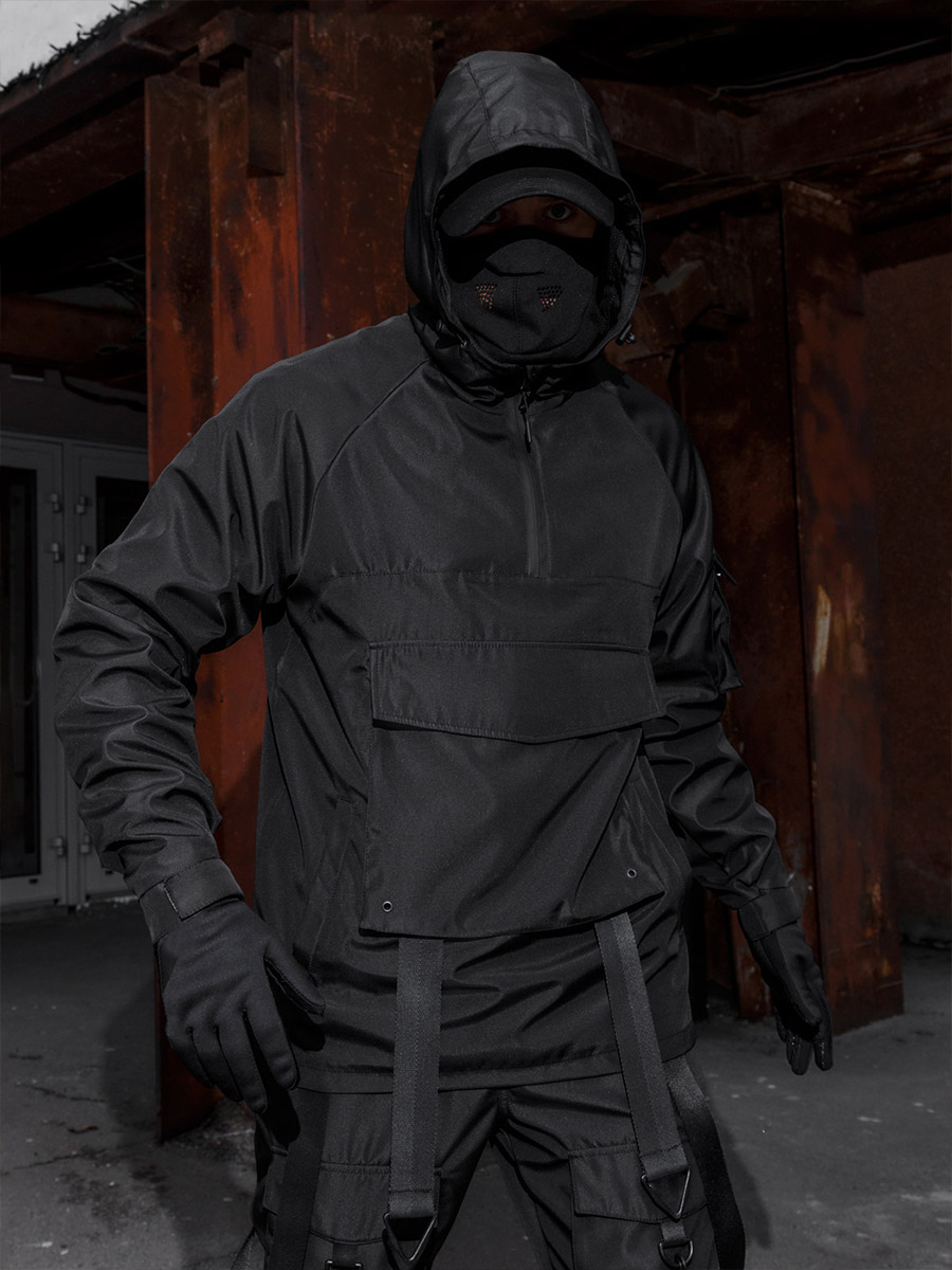 Куртка анорак BEZET Джедай чорний - Фото 4