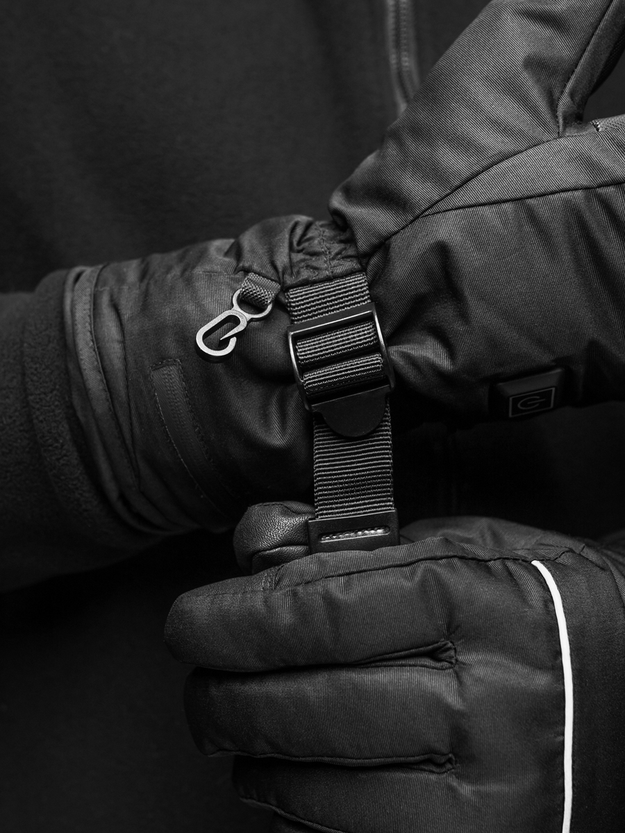 Перчатки тактические с подогревом BEZET черные - Фото 4