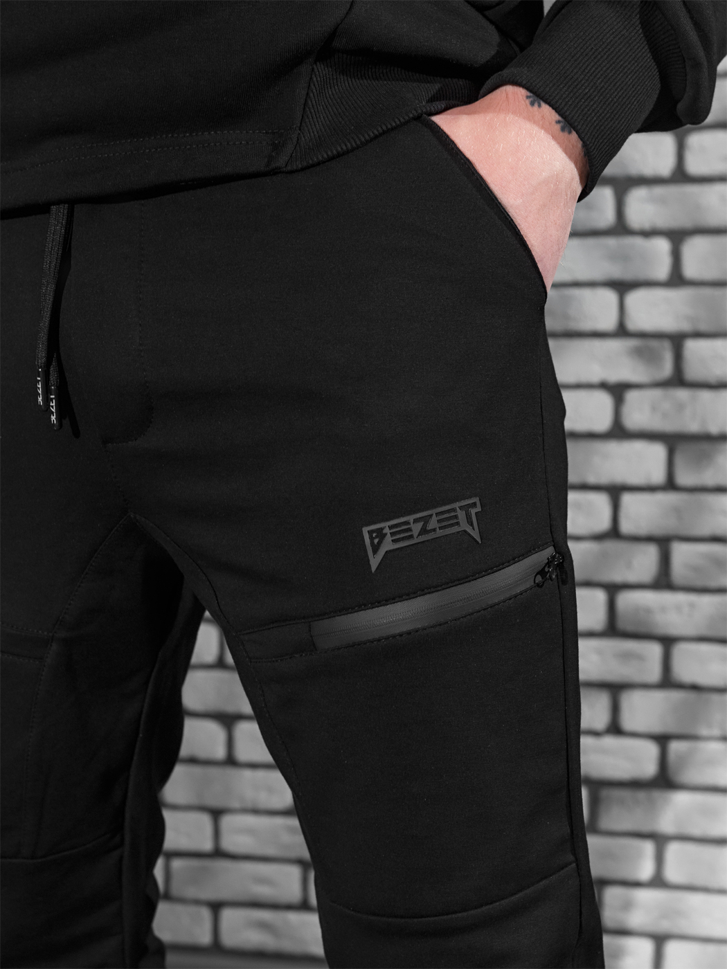Брюки спортивні BEZET Techwear чорний - Фото 8