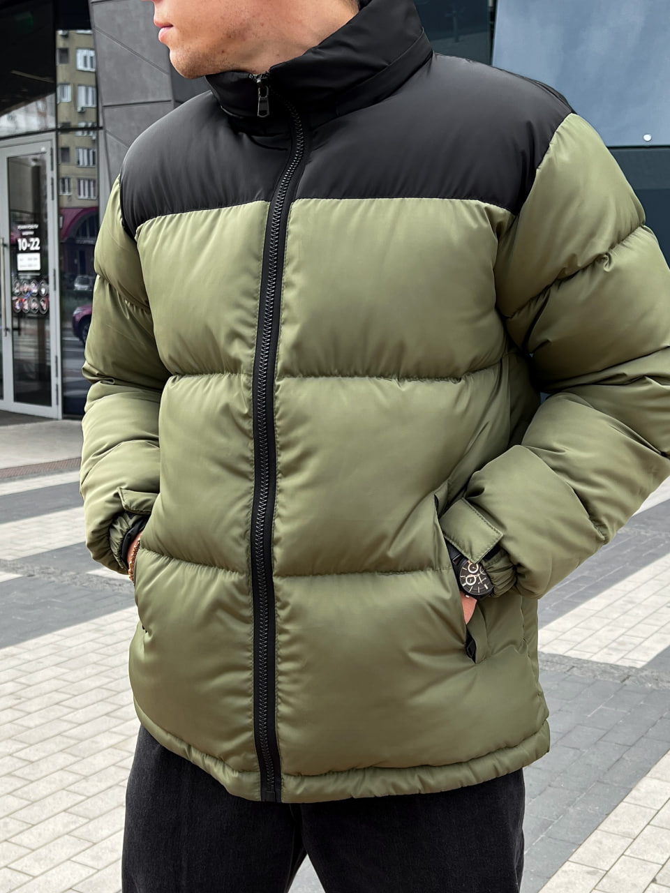 Мужская зимняя куртка-пуховик Reload Simple хаки - Фото 6