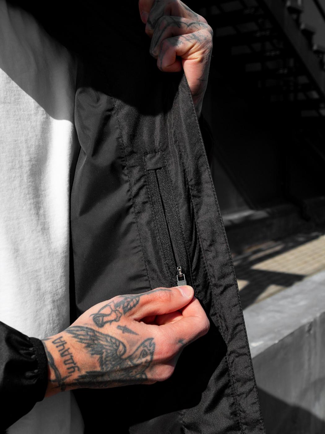 Куртка вітровка BEZET designer чорний - Фото 7