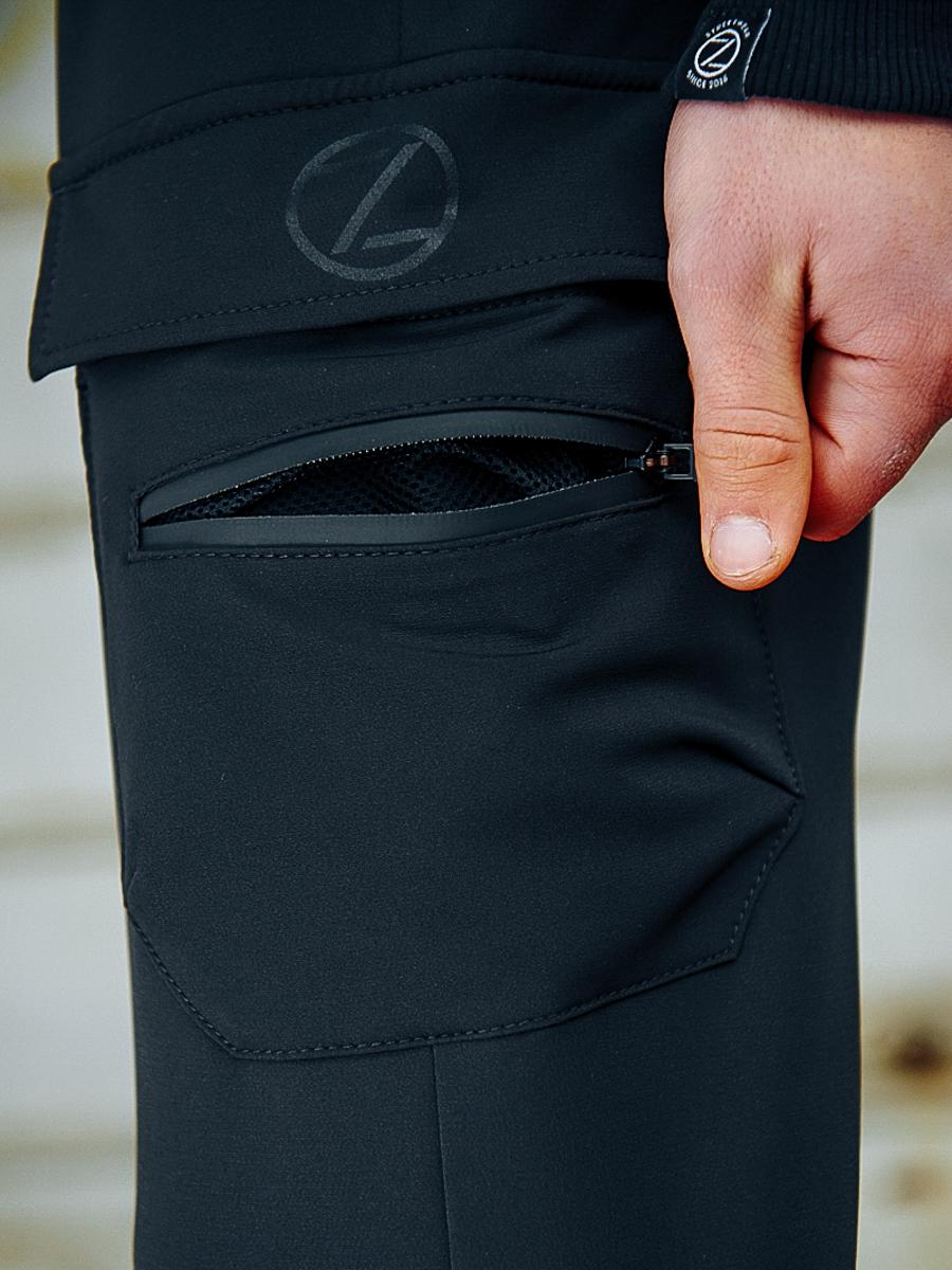 Карго брюки BEZET Comfort dark black'20 - Фото 6