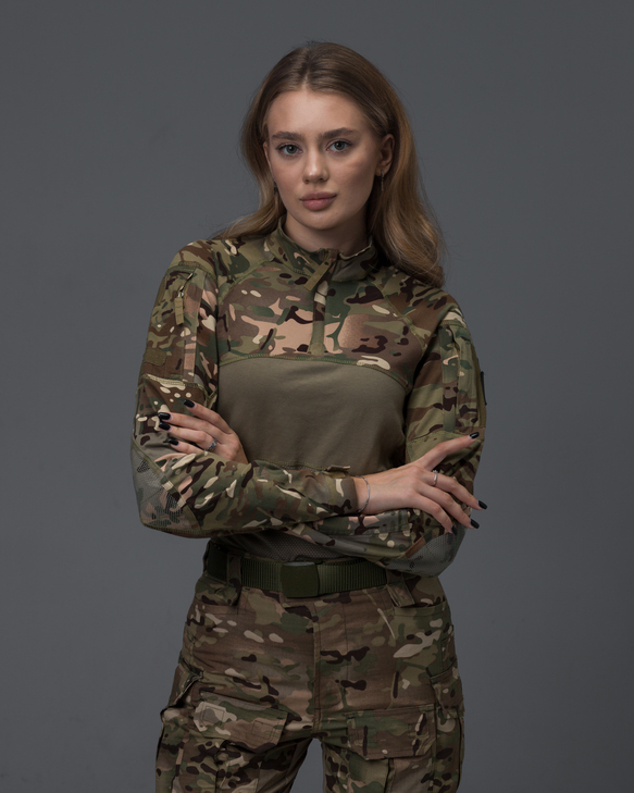 Рубашка тактическая женская BEZET Combat синий