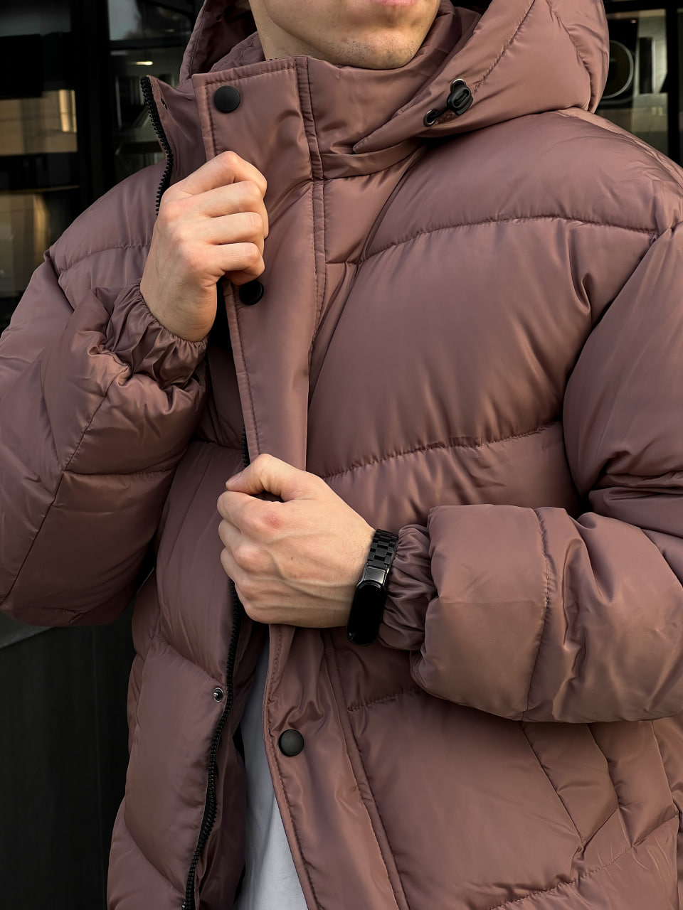Мужская зимняя куртка Reload Oslo коричневая - Фото 6