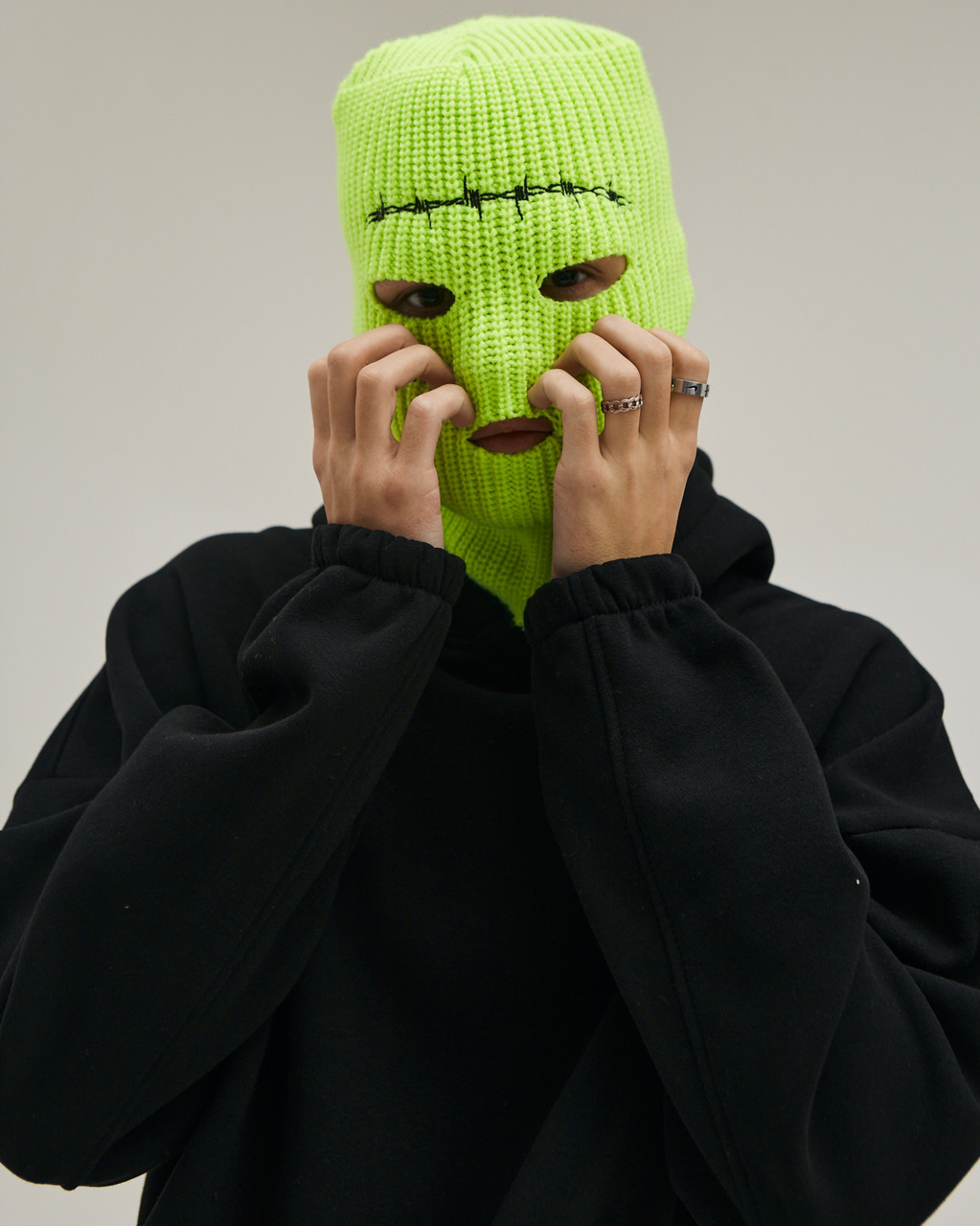 Молодіжна Балаклава Дріт із вишивкою від бренду ТУР салатовий TURWEAR - Фото 7