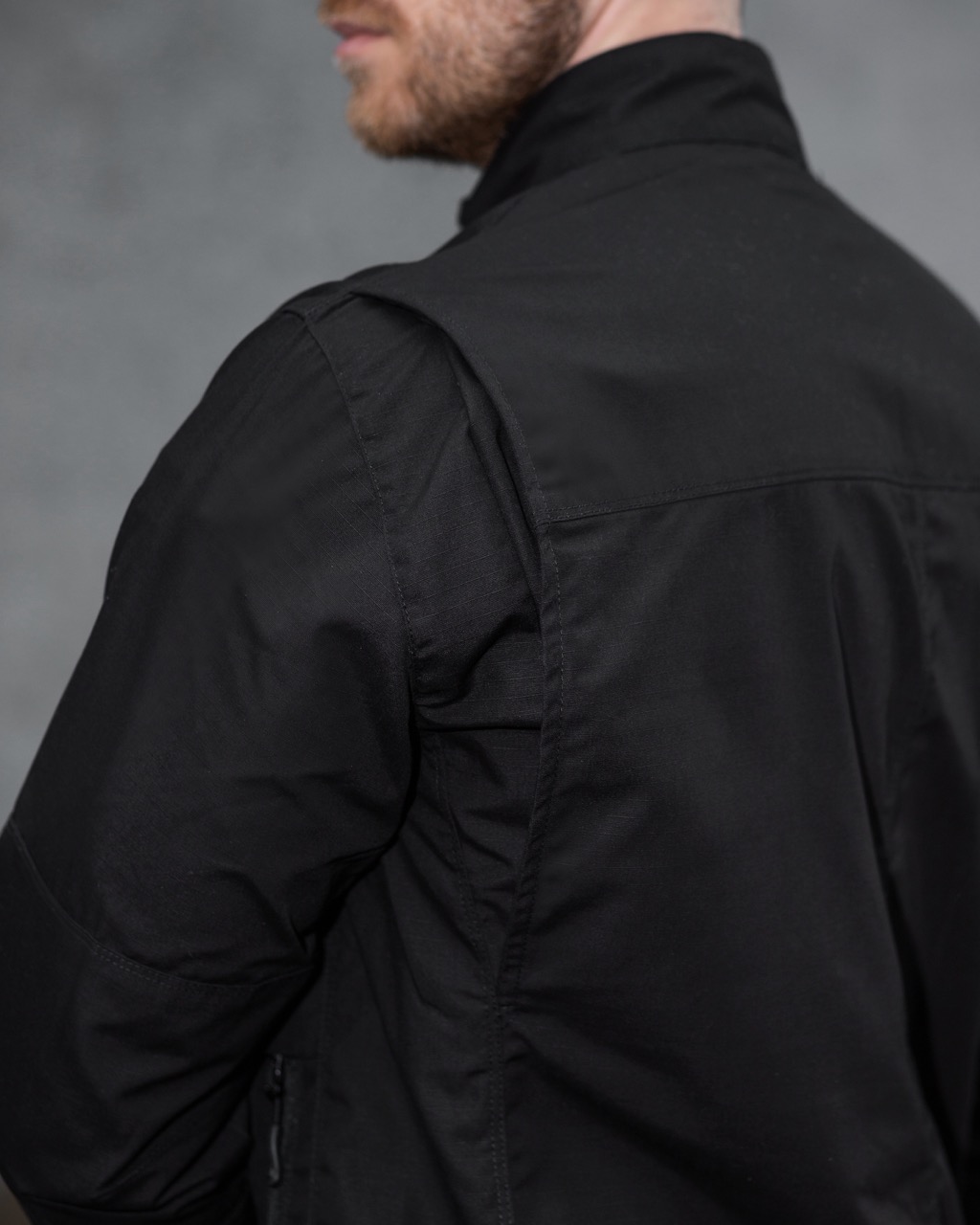 Куртка вітровка тактична BEZET Shooter чорний - Фото 4