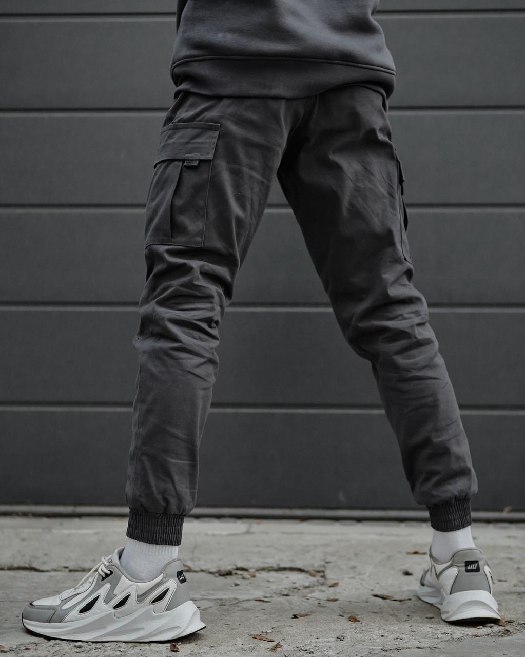 Теплые брюки карго мужские Slot графит Пушка Огонь - Фото 6