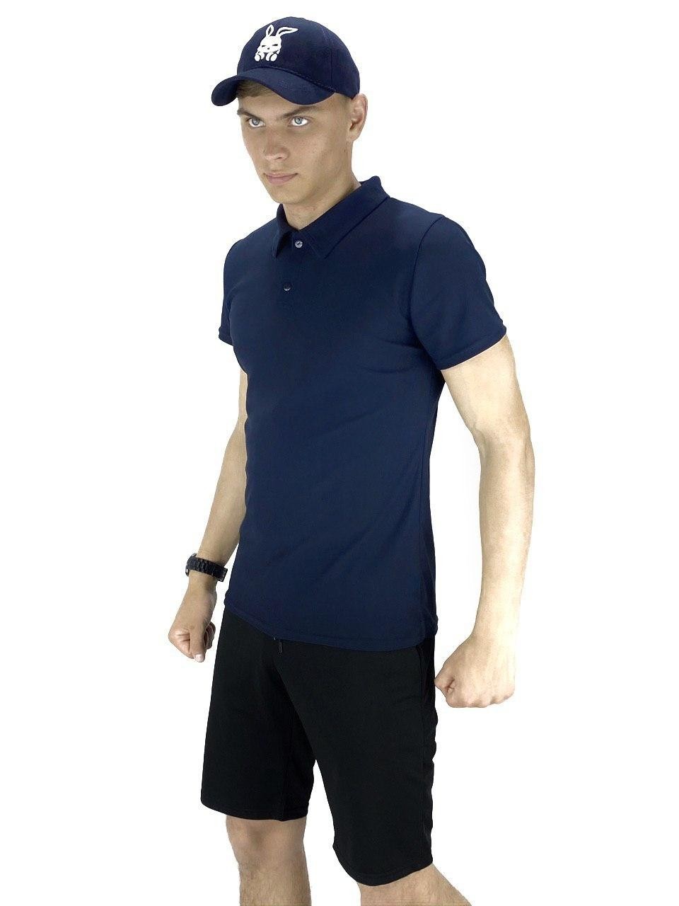 Костюм Intruder LaCosta річний Чоловіча футболка поло, Чоловічі шорти трикотажні синій - чорний