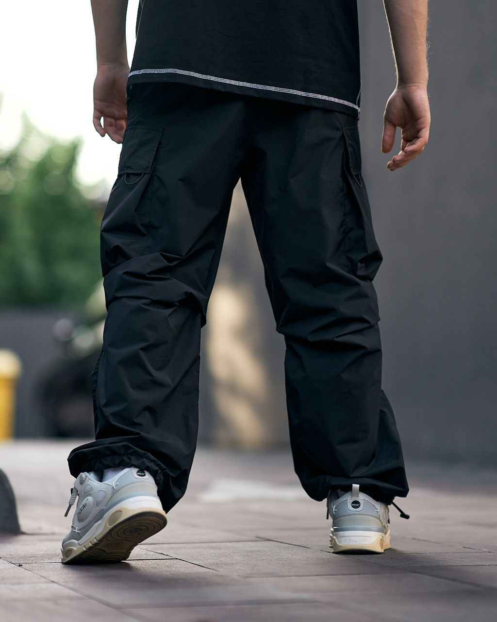 Cпортивні штани оверсайз OGONPUSHKA Groove чорні - Фото 5