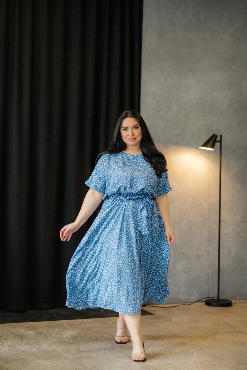Фасоны платьев из штапеля для полных женщин на лето - фото, 50 размер
