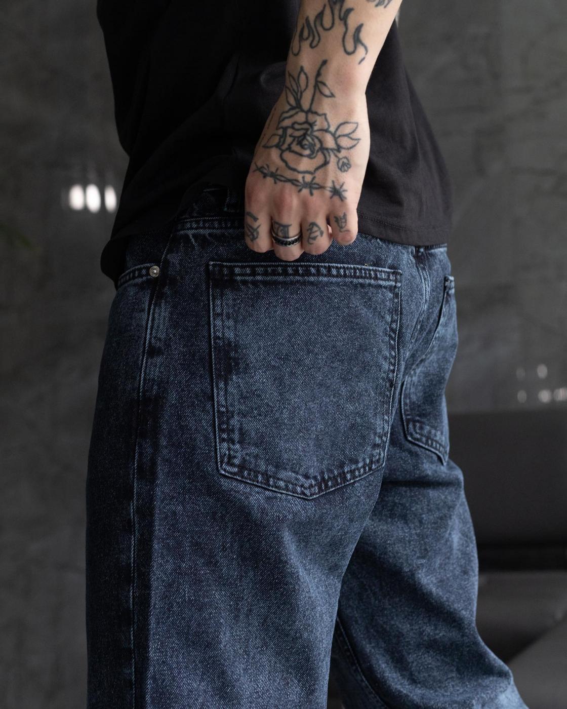 Базовые темно-синие джинсы BEZET Basic - Фото 3