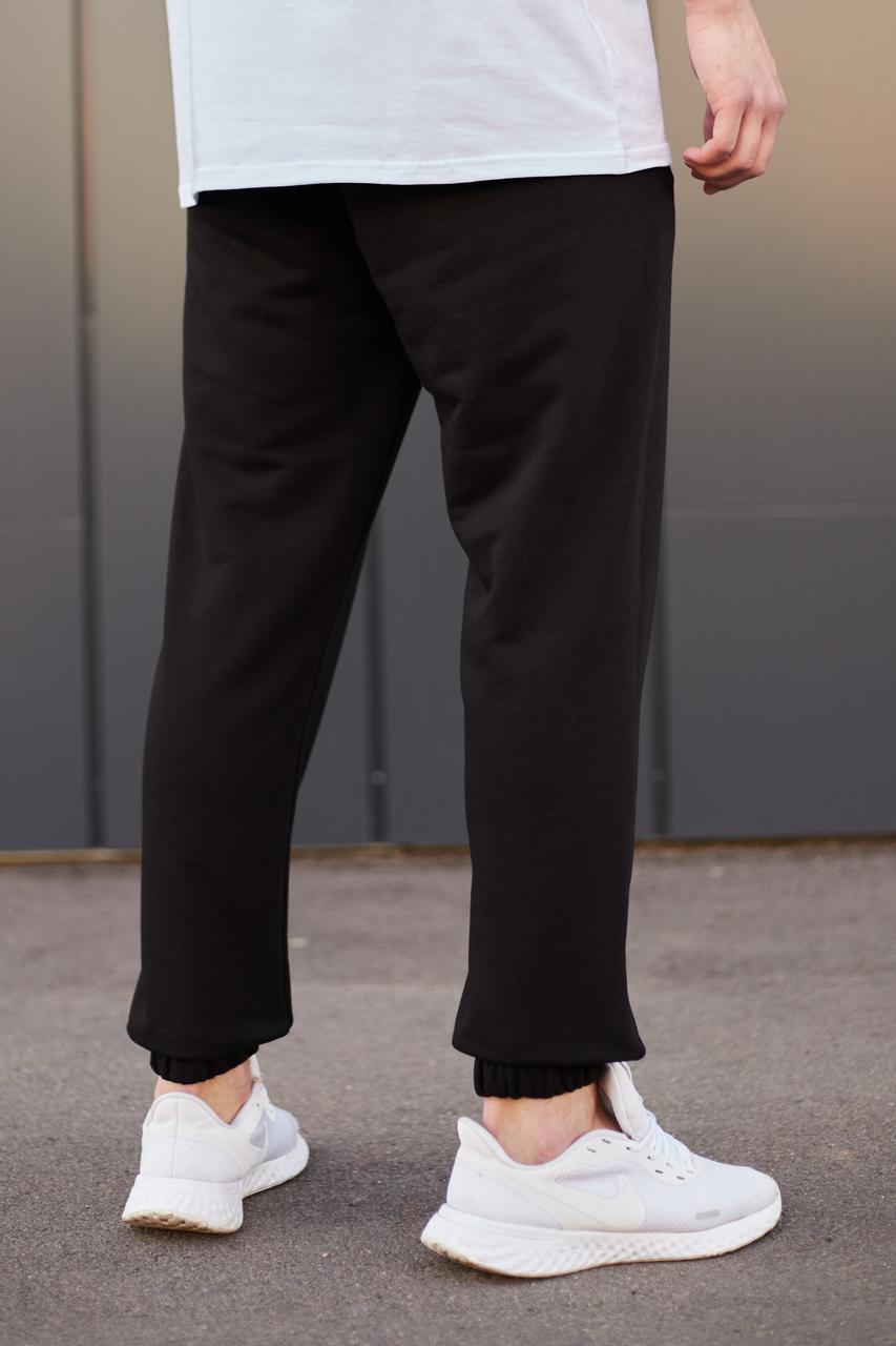 Спортивные штаны мужские чёрные от бренда ТУР модель Стандарт TURWEAR - Фото 4