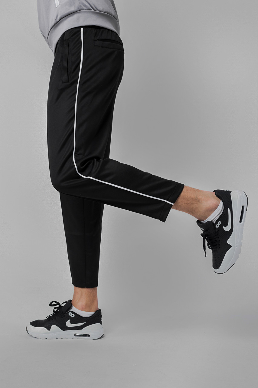 Спортивні штани зі смужками чоловічі чорні від бренду ТУР модель Кейдж (Cage) TURWEAR - Фото 7