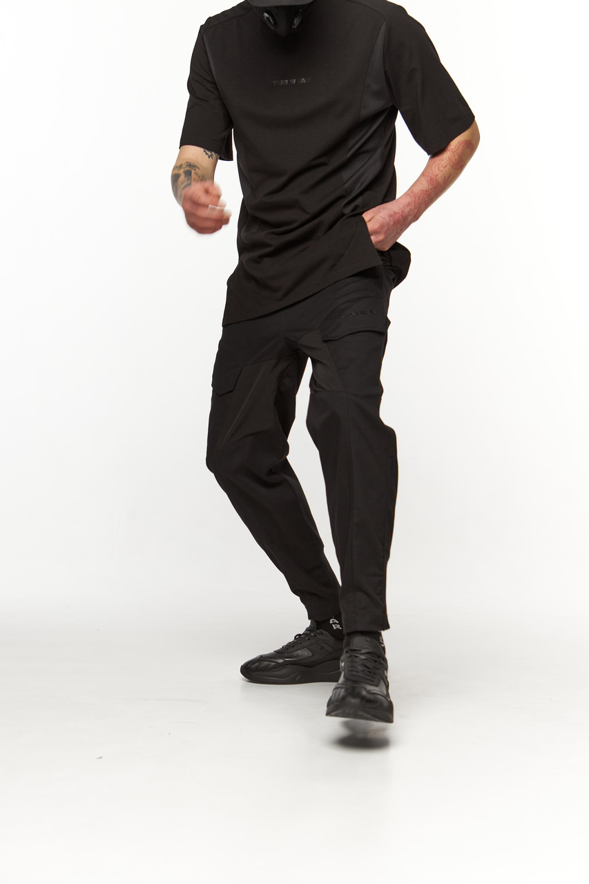 Карго-брюки, колір чорний, модель SM-2401 - Фото 3