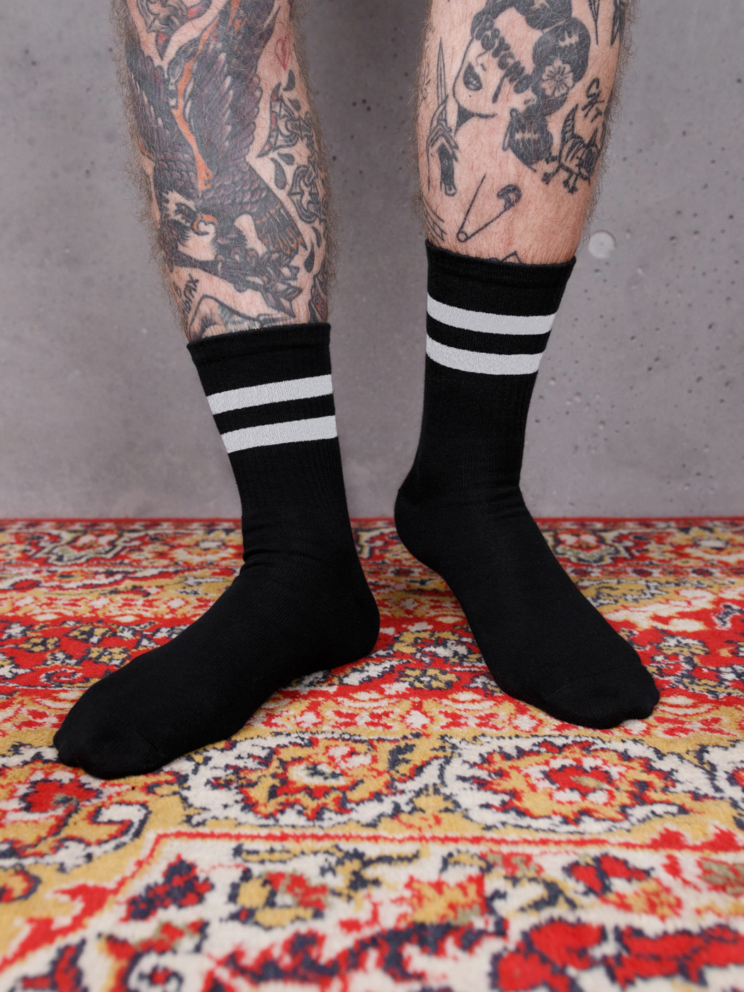 Шкарпетки BEZET Basic black / white '20 - Фото 3
