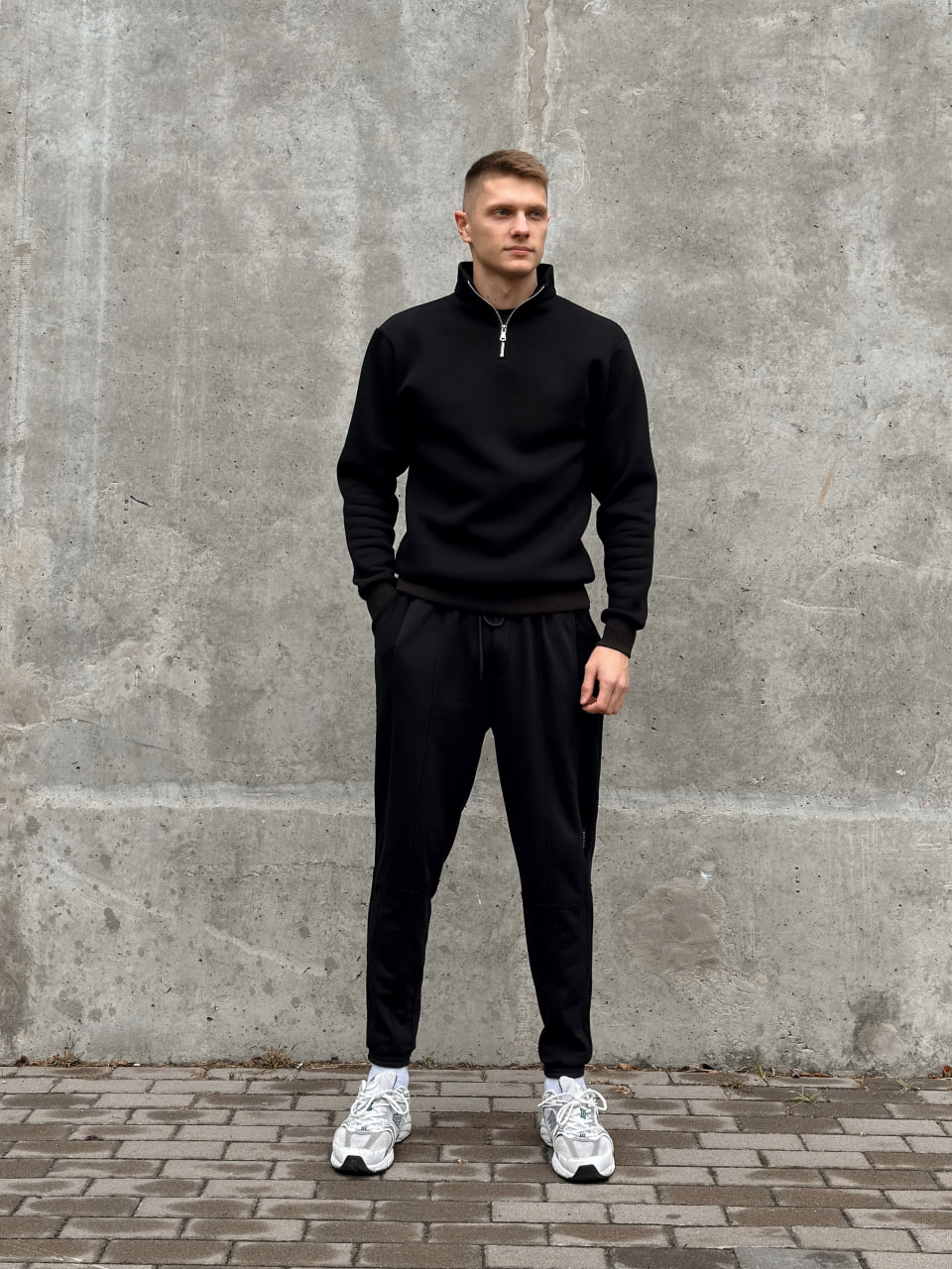 Чоловічі спортивні штани трикотажні Reload Rough чорні / Спортивки завуженні стильні демісезонні - Фото 5