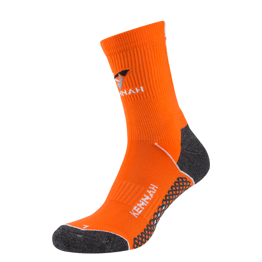 Шкарпетки чоловічі спортивні компресійні мультиспорт, KENNAH, помаранчевий MansSet - Фото 1