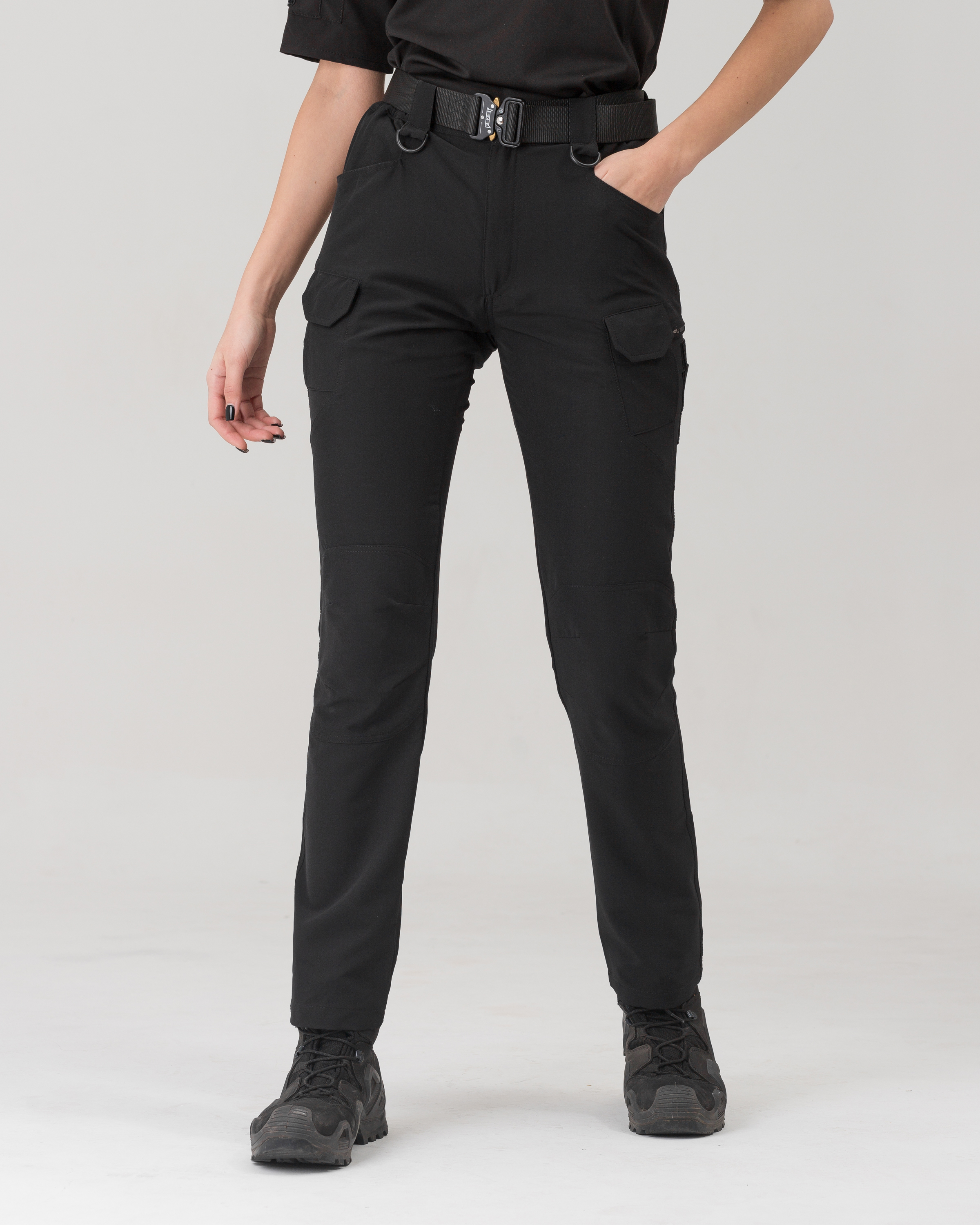 Жіночі брюки карго тактичні BEZET Байрактар чорний - Фото 1