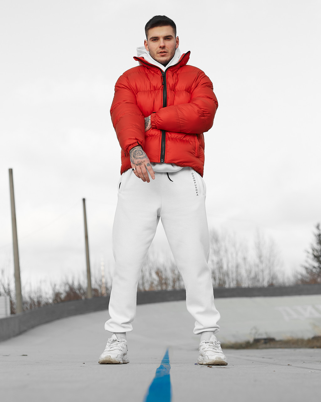 Зимняя мужская куртка Homie красная Пушка Огонь - Фото 2