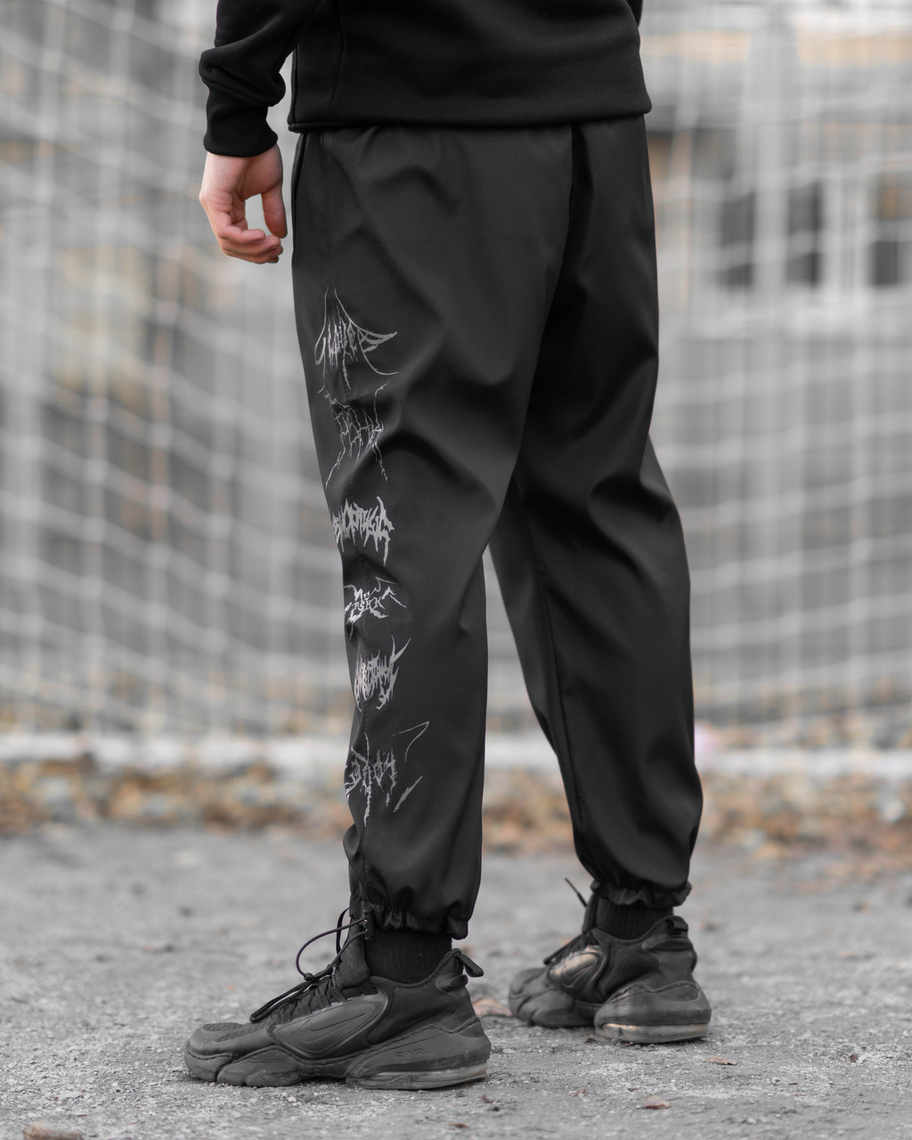 Спортивні штани OGONPUSHKA Cut чорні Пушка Огонь - Фото 6