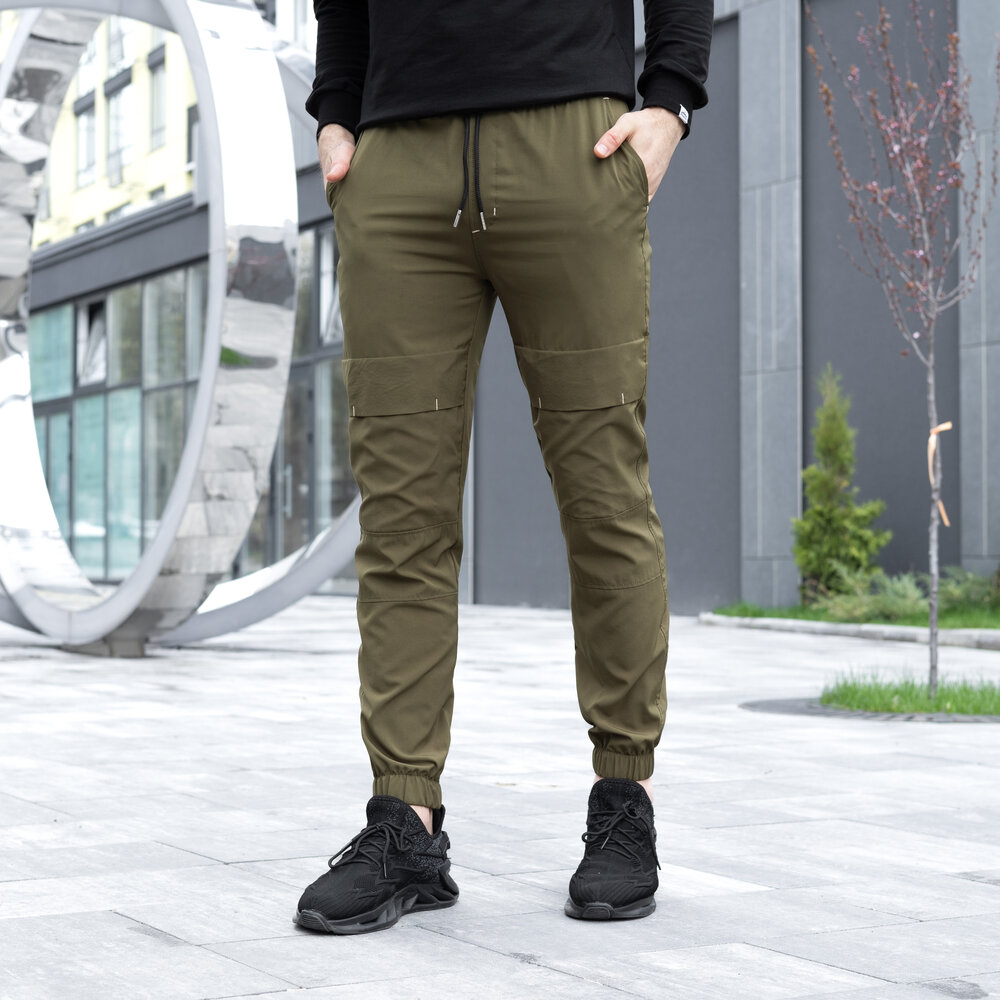Чоловічі штани джоггери з кишенями хакі Pobedov Vershyna POBEDOV - Фото 6
