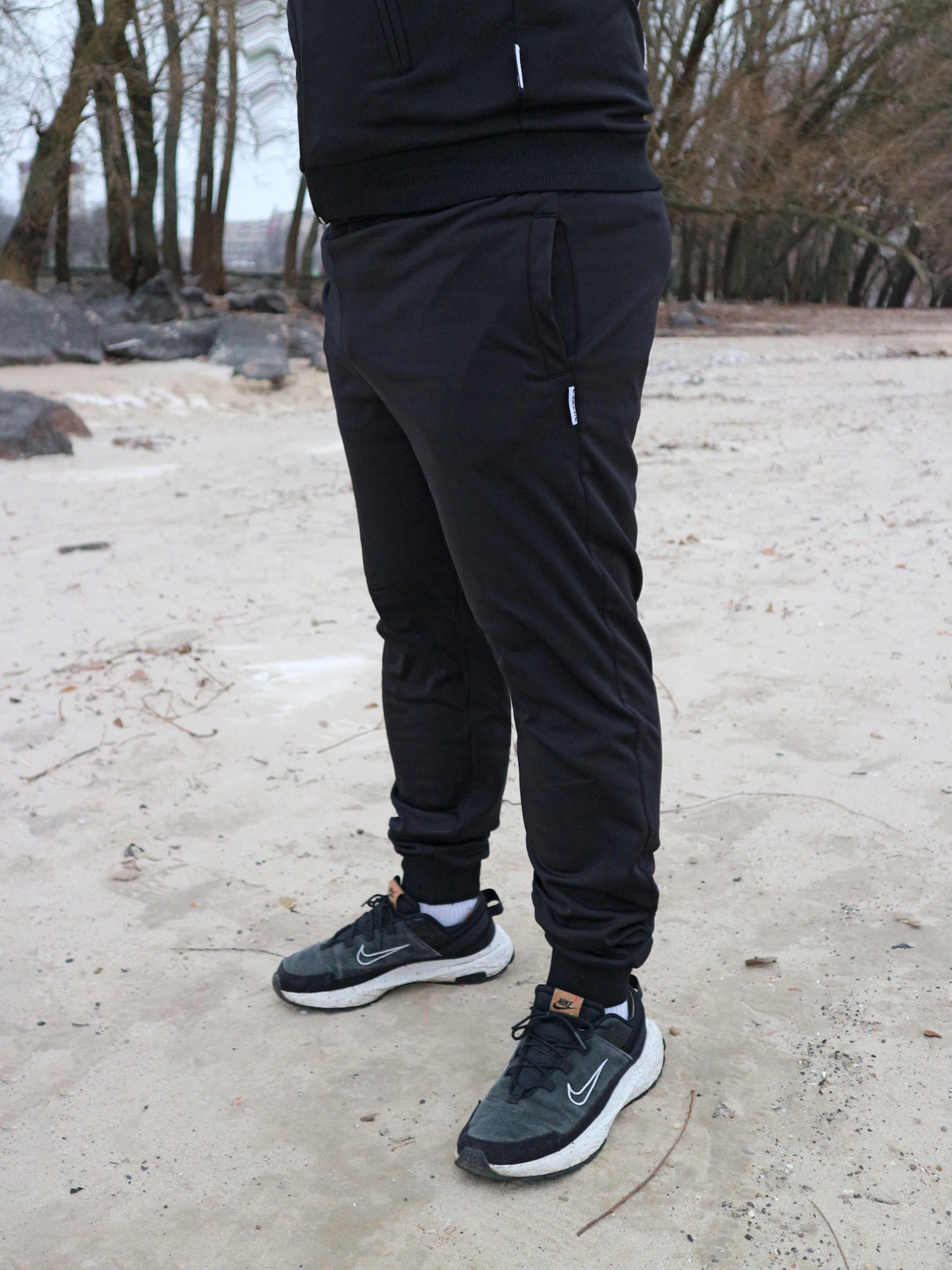 Штаны Custom Wear тонкий флис Classic Black - Фото 2