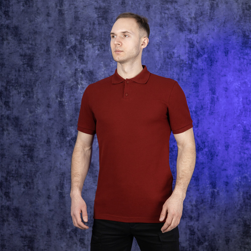 Чоловіча футболка поло світло-сіра Pobedov Loft POBEDOV