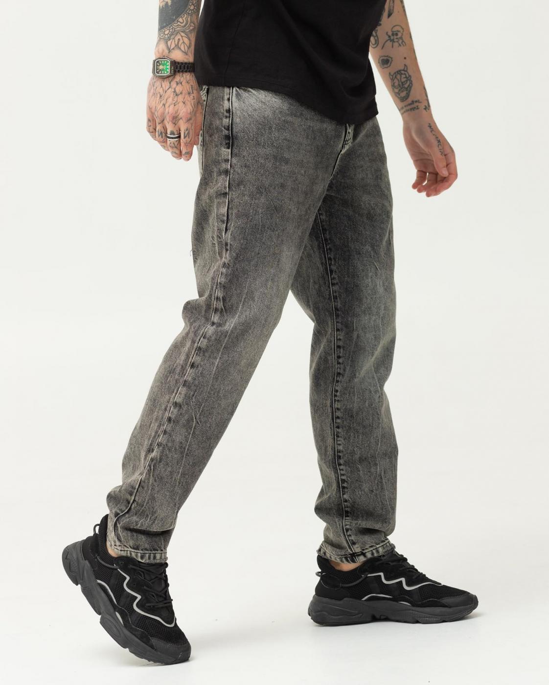 Базовые темно-серые джинсы BEZET Basic - Фото 3