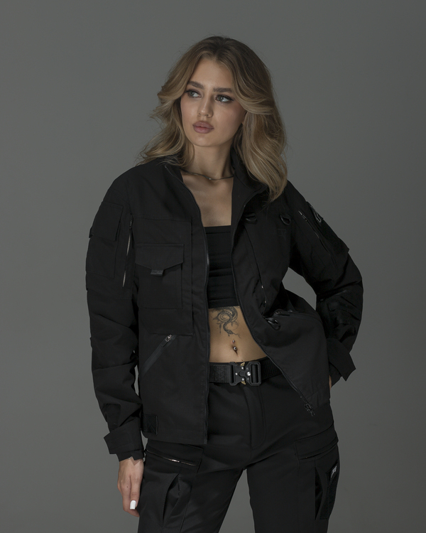 Женская куртка BEZET Блокпост черный - Фото 4