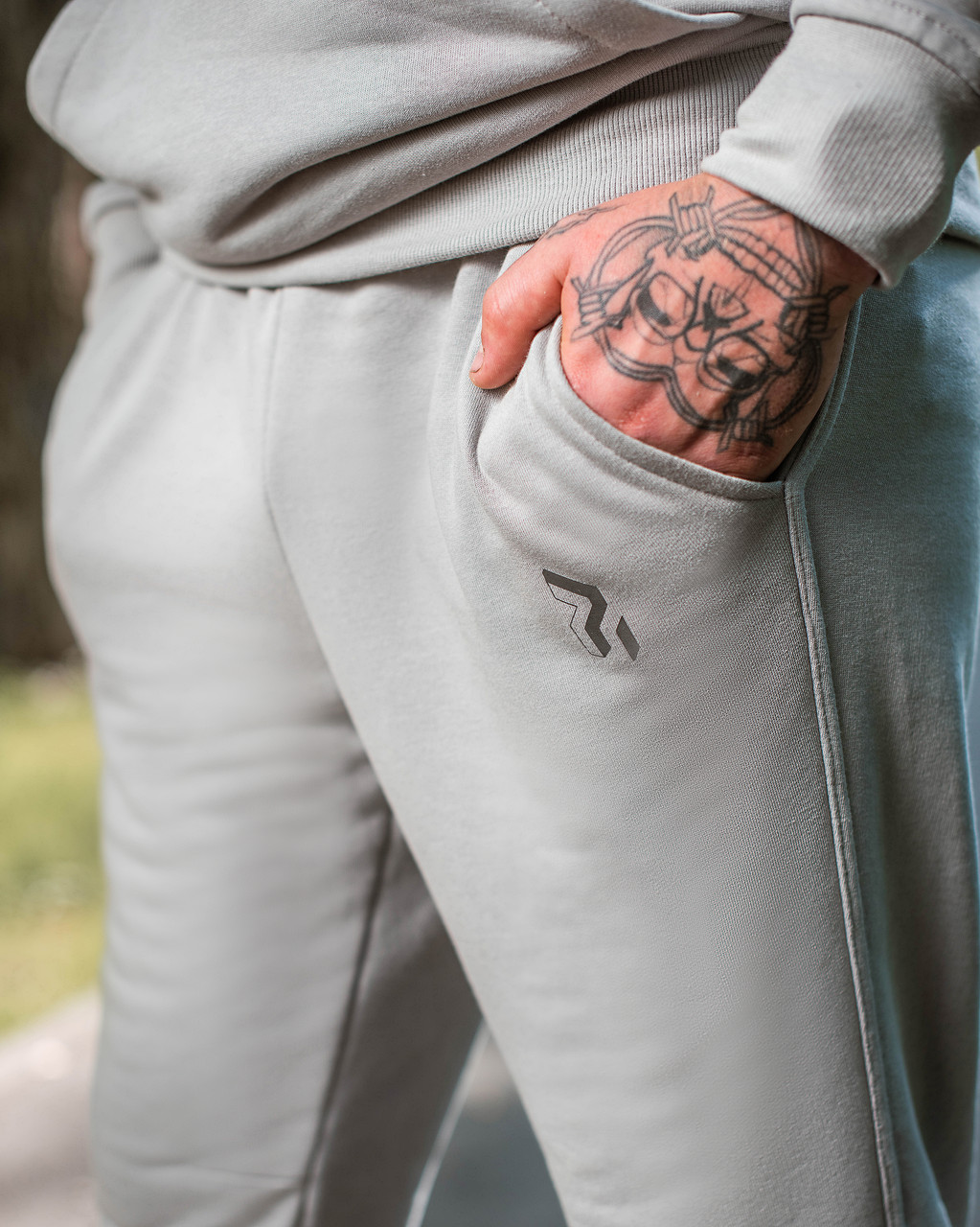 Спортивные штаны Jog 2.0 серые Пушка Огонь - Фото 6