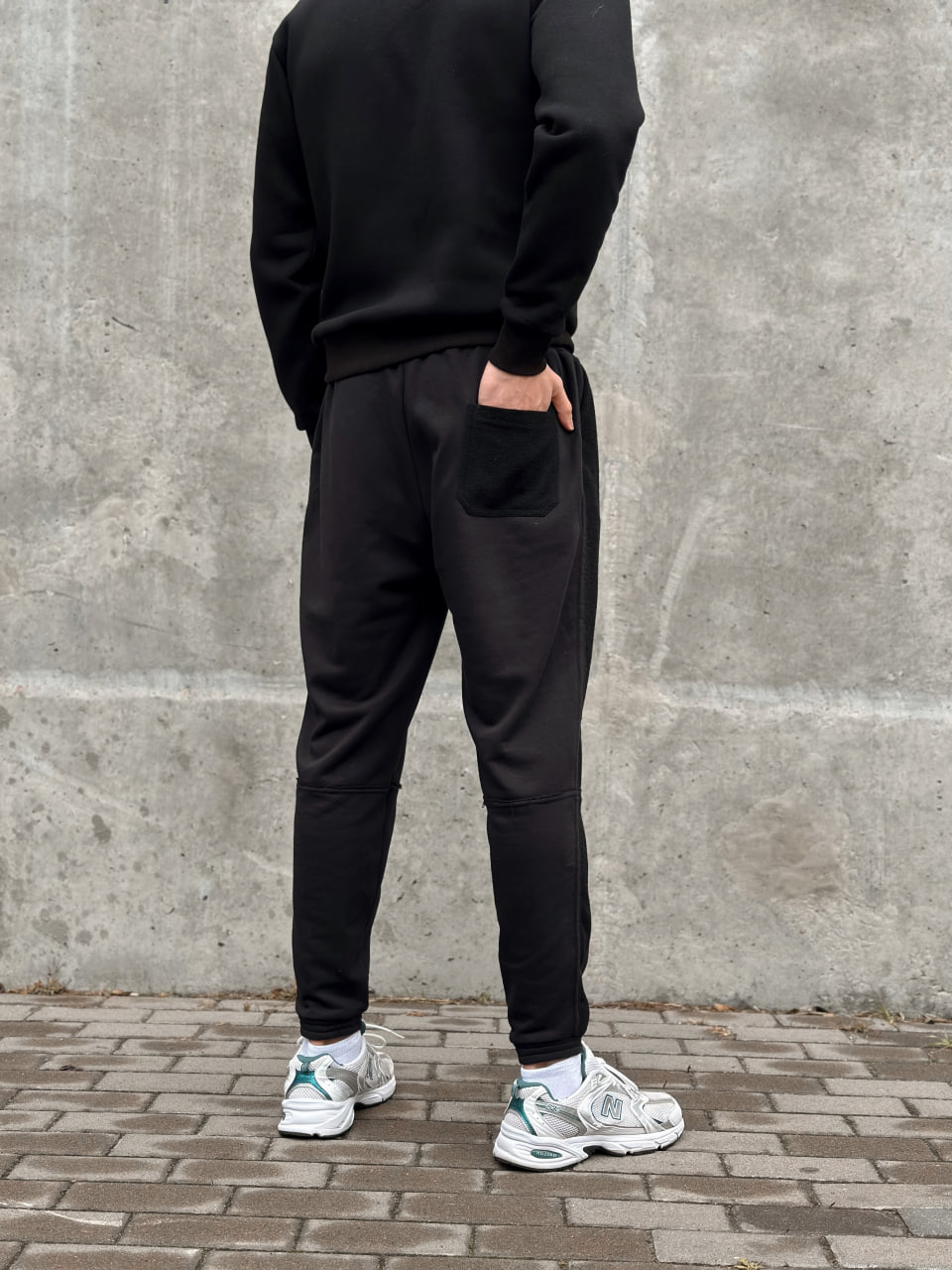 Чоловічі спортивні штани трикотажні Reload Rough чорні / Спортивки завуженні стильні демісезонні - Фото 6