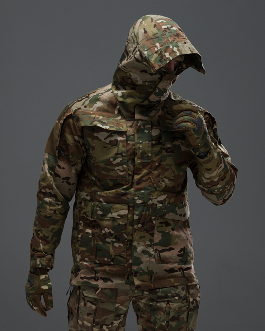 Куртка ветровка тактическая BEZET Shadow камуфляжный - Фото 8