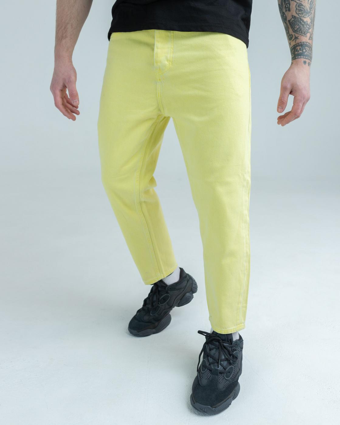 Чоловічі джинси BEZET Yellow базові - Фото 1