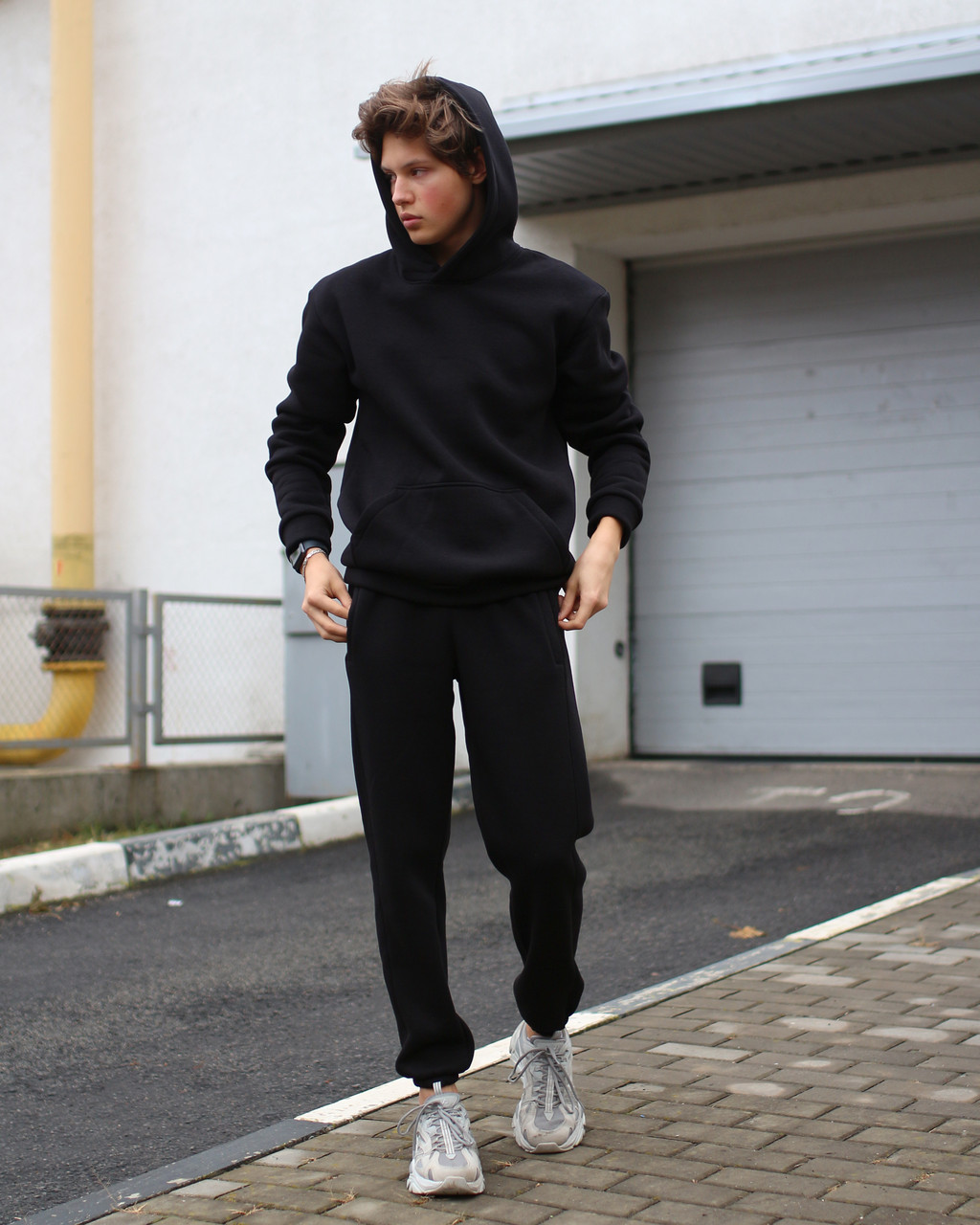 Утеплённый спортивный костюм мужской черный Стандарт от бренда Тур TURWEAR - Фото 4