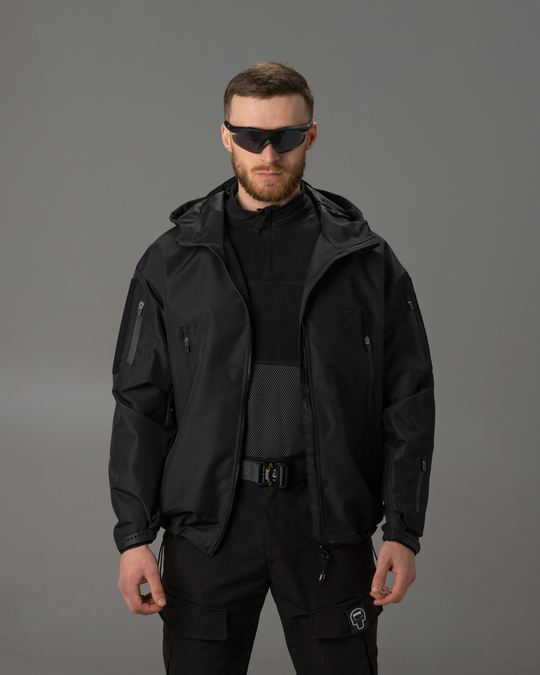Куртка вітровка BEZET STALKER чорний - Фото 16